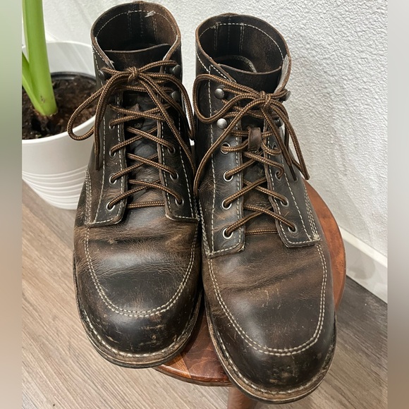 Danner Jack Hummus size 12 brown leather lace up boot. Old school. Vintage. - Picture 2 of 5